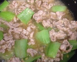 青梗菜と豚こまのにんにく炒め作り方4写真