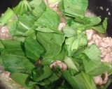 青梗菜と豚こまのにんにく炒め作り方5写真