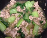青梗菜と豚こまのにんにく炒め作り方6写真
