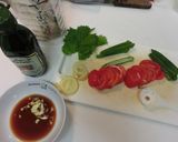 塩レモン・冷麦パスタ♪♪♪作り方1写真