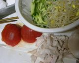 ピリ辛☆我が家の棒棒鶏☆作り方1写真
