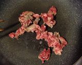 牛肉と茄子の味噌パスタ♪作り方3写真