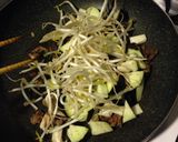 牛肉と茄子の味噌パスタ♪作り方4写真