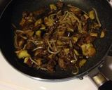 牛肉と茄子の味噌パスタ♪作り方5写真