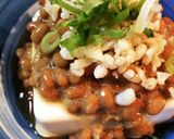 簡単一品☆豆腐納豆作り方1写真