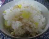 さつま芋とコーンの炊き込みご飯作り方4写真