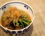 焼き茄子とインゲンのおろしかけ作り方5写真