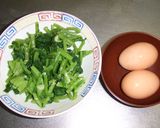 カブ菜の卵とじ作り方1写真