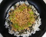 コピーレシピ？すき家風！とりそぼろ丼作り方6写真