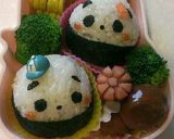 簡単*幼稚園お弁当 *パンダ* キャラ弁作り方6写真