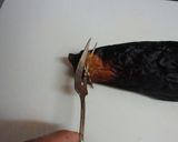 このフォークある？綺麗に焼き茄子皮むき☆作り方2写真