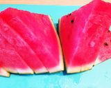 夏に簡単！すいかシャーベット作り方1写真