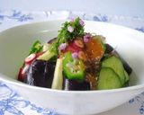 夏野菜とたこの梅肉和え作り方10写真