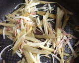 柚子胡椒で☆ごぼうの和風ペペロンチーノ作り方4写真