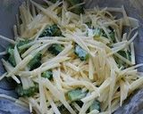 ゴーヤとじゃが芋のお好み焼き作り方2写真