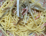 柚子胡椒で☆ごぼうの和風ペペロンチーノ作り方5写真