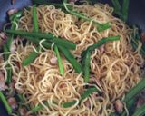 トマトとニラの焼きそば作り方6写真