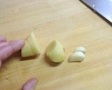 青系辛味・効き味噌。【茗荷南蛮味噌奴】作り方3写真