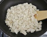 サバ缶とニラの炒り豆腐作り方4写真