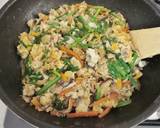 サバ缶とニラの炒り豆腐作り方6写真