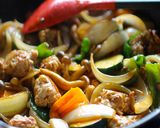 肉団子と野菜の甘酢あん作り方6写真