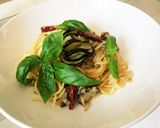 ドライトマトとなすバジルのパスタ♡作り方8写真