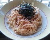 簡単濃厚明太子のクリームパスタ作り方6写真