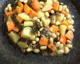 根菜と挽肉のマヨ昆布醤油炒め作り方5写真