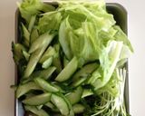 砂肝と香味野菜のサラダドレッシング2色で作り方1写真