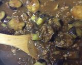 フライパンで☆ひき肉とナスのカレー作り方4写真