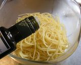 温玉のせピリ辛納豆ソースのスパゲティ♪作り方4写真