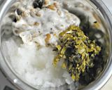焼き厚揚げの高菜納豆おろしのせ作り方3写真