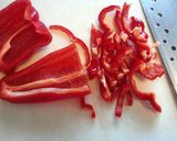 赤ピーマンのオイルソース✿作り方1写真