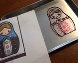 デコチョコプレート❤️マトリョシカ作り方8写真