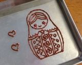デコチョコプレート❤️マトリョシカ作り方9写真