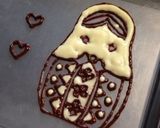 デコチョコプレート❤️マトリョシカ作り方11写真