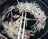 もやしとベーコンの塩レモンバターソテー作り方4写真
