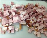 【銀の匙】にんにくとベーコンの炒飯作り方1写真