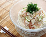 みょうがとかぼすの冷しゃぶそうめん♪作り方10写真