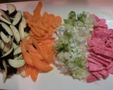 たっぷり野菜の春雨炒め作り方1写真