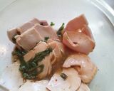 スモークチキンのサラダうどん作り方3写真