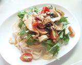 スモークチキンのサラダうどん作り方7写真