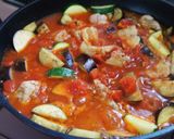夏野菜♫ナスとズッキーニのトマト煮込み作り方5写真