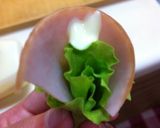 ❤ちくわにIN♪レタスとハムくるくる❤作り方3写真