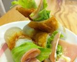 ❤ちくわにIN♪レタスとハムくるくる❤作り方4写真