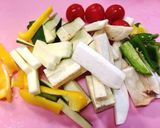 サーモンのマリネ ギリシャ風ピクルス添え作り方1写真