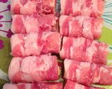 夏バテ解消＊肉巻き厚揚げのバタポン炒め作り方5写真
