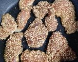 鶏ささみの胡麻つけ焼き作り方4写真