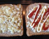 ランチにサクッと♪餅チーズピザトースト作り方5写真