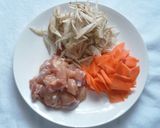 鶏ごぼうご飯作り方2写真